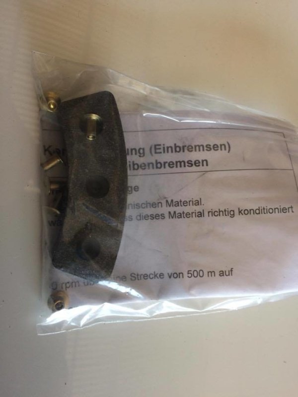 Service kit 30-9 Brake Caliper  2 linings + 6 rivets