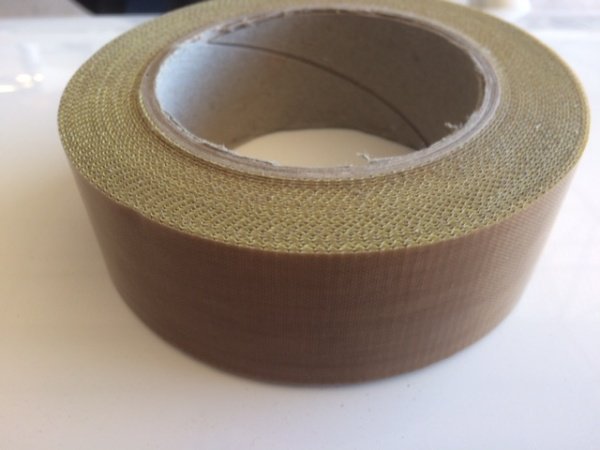 Teflon / glass fabric tape with backing 38mm (per metre)