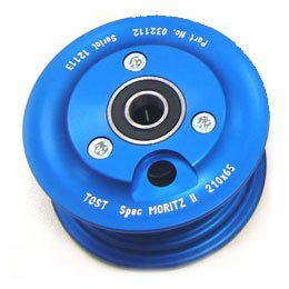 TOST Split tail wheel hub 20mm Axle 210x65 blue