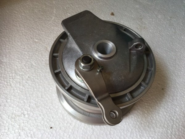 Brake Plate for 4" Lilliput wheel complete with shoes and springs.