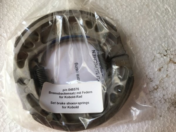 Brake shoes and springs Kobold